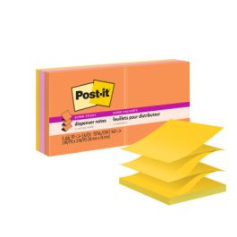 Post-it(R) Super Sticky Dispenser Pop-up Notes R330-SSAU-ALT, 3 in x 3 in, Energy Boost Collection, 10 pads/Pack
