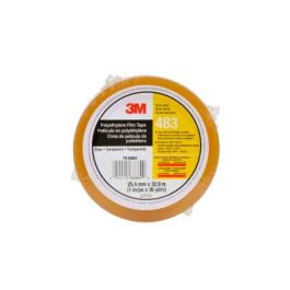 3M™ Polyethylene Tape 483, Transparent, 1 in x 36 yd, 5.0 mil, 36 rolls per case, Individually Wrapped Conveniently Packaged