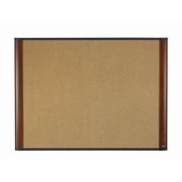 3M™ Cork Board C3624MY, 36 in x 24 in x 1 in (91.4 cm x 60.9 cm x 2.5 cm) Mahogany Finish Frame