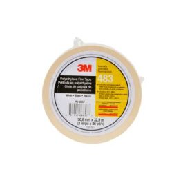 3M™ Polyethylene Tape 483, White, 2 in x 36 yd, 5.0 mil, 24 rolls per case, Individually Wrapped Conveniently Packaged
