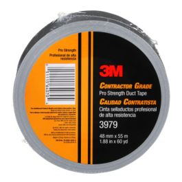 3M™ Contractor Grade Pro Strength Duct Tape 3979, Silver, 1.88 in x 60 yd, 24/Case, Individually Wrapped Conveniently Packaged
