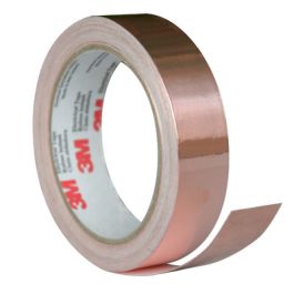 3M™ 1181 Copper Foil EMI Shielding Tape, 1 1/2 in x 18 yd, 3 in paper core, Mini-case