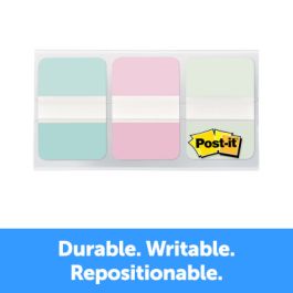 Post-it® Durable Tabs, Gradient, 1 in. x 1.5 in. (25.4 mm x 38.1 mm), 36/pack, 24/case