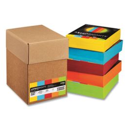 Color Paper - Five-Color Mixed Carton, 24 lb Bond Weight, 8.5 x 11, Assorted, 500 Sheets/Ream, 5 Reams/Carton