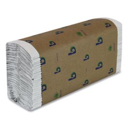 Boardwalk Green C-Fold Towels, 10.13 x 12.75, Natural White, 150/Pack, 16 Packs/Carton