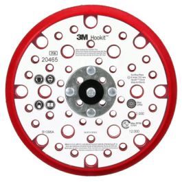 3M Xtract™ Low Profile Back-up Pad, 20465, 152 mm x 9.52 mm x 15.8 mm, External 53 Holes Red Foam, 10 ea/Case