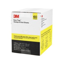 3M™ Easy Trap™ Sweep & Dust Sheets, 5 in x 6 in, 60 Sheets/Roll, 8 Rolls/Case