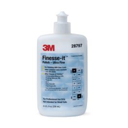 3M™ Finesse-it™ Polish Series 100, 28797, Ultra Fine, 8 oz, 4 ea/Case