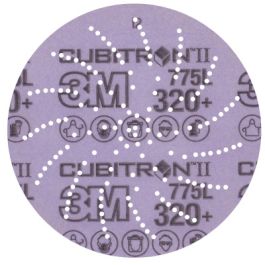 3M Xtract™ Cubitron™ II Film Disc 775L, 320+, 5 in, Die 500LG, 50/Carton, 250 ea/Case