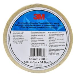 3M™ Construction Seaming Tape 8087CW, White, 37.5 in x 54.6 yd, 1 roll per case