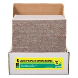 3M™ General Purpose Sanding Pad 904-ESF, Contour Surface, 4 1/2 in x 5 1/2 in x 3/16 in, Super Fine, Bulk, 24/cs