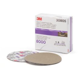 3M™ Trizact™ Hookit™ Foam Disc 30805, 8000, 5 in, 15 Discs/Carton, 4 Cartons/Case