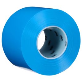 3M™ Durable Floor Marking Tape 971, Blue, 4 in x 36 yd, 17 mil, 3 Rolls/Case, Individually Wrapped Conveniently Packaged