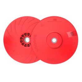 3M™ Disc Back-up Pad Ribbed, 88657, Extra Hard, Red, 7 in, One Piece, 10 ea/Case