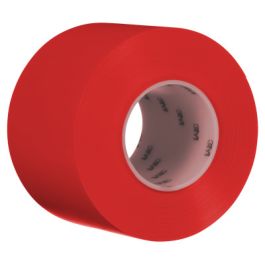 3M™ Durable Floor Marking Tape 971, Red, 4 in x 36 yd, 17 mil, 3 Rolls/Case, Individually Wrapped Conveniently Packaged