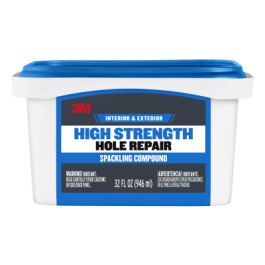 3M™ High Strength Hole Repair CC-32-DT, Color Changing Spackling Compound, 32 fl oz, 6/case