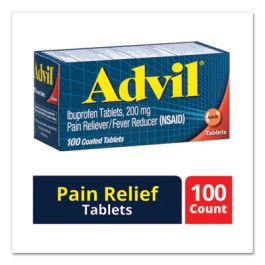 Ibuprofen Pain Reliever Tablets, 100 Count