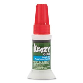 All Purpose Brush-On Krazy Glue, 0.18 oz, Dries Clear