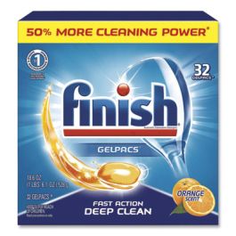 Dish Detergent Gelpacs, Orange Scent, 32/Box