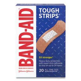 Flexible Fabric Adhesive Tough Strip Bandages, 1 x 4, 20/Box