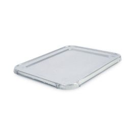 Aluminum Steam Table Pan Lids, Fits Half-Size Pan, Deep, 10.5 x 12.81 x 0.63, 100/Carton