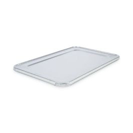 Aluminum Steam Table Pan Lids, Fits Full-Size Pan, Deep,12.88 x 20.81 x 0.63, 50/Carton