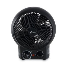 Heater Fan, 1,500 W, 8.25 x 4.37 x 9.5, Black