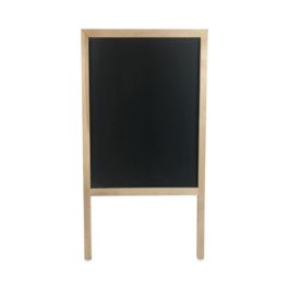 Black Chalkboard Marquee Board. 24 x 42, Natural Wood Frame
