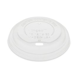 EarthChoice Hot Cup Lid, Fits 12 oz to 20 oz Hot Cups, Clear, 1,000/Carton