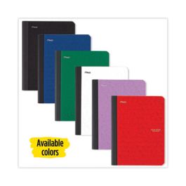 Composition Book, Medium/College Rule, Randomly Assorted Covers (Black/Blue/Green/Red/Yellow), 9.75 x 7.5, 100 Sheets