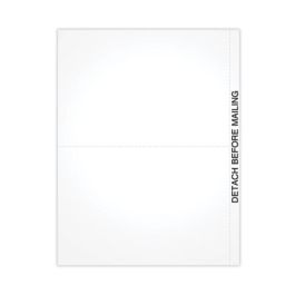 Blank Cut Sheets for 1099 Tax Forms, 2-Up Style, 8.5 x 11, White, 50/Pack