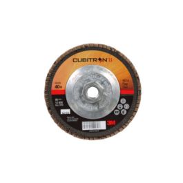 3M™ Cubitron™ II Flap Disc 967A, 40+, T29 Quick Change, 5 in x 5/8"-11, 10 ea/Case