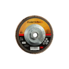 3M™ Cubitron™ II Flap Disc 967A, 60+, T27, 5 in x 5/8"-11, 10 ea/Case