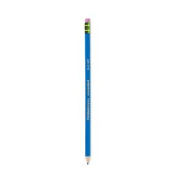 Erasable Colored Pencils, 2.6 mm, 2B (#1), Blue Lead, Blue Barrel, Dozen