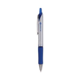 Acroball Pro Advanced Ink Ballpoint Pen, Retractable, Medium 1 mm, Blue Ink, Silver Barrel, Dozen