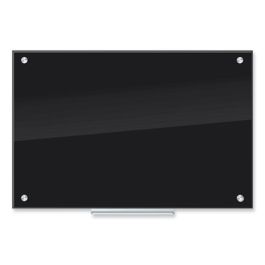 Black Glass Dry Erase Board, 35 x 23
