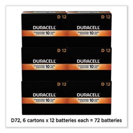 CopperTop Alkaline D Batteries, 72/Carton