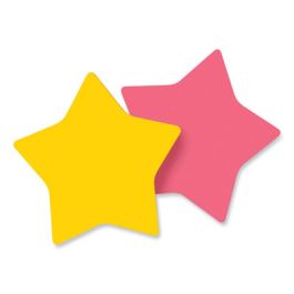 Die-Cut Star Shaped Notepads, 2.6" x 2.6", Assorted Colors, 75 Sheets/Pad, 2 Pads/Pack