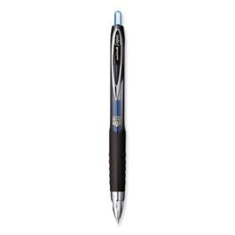 207 Signo Gel Ultra Micro Gel Pen, Retractable, Extra-Fine 0.38 mm, Blue Ink, Smoke Barrel