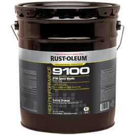 High Performance - 9100 System DTM Epoxy Mastic - Available Colors - 5 Gallon - Safety Orange