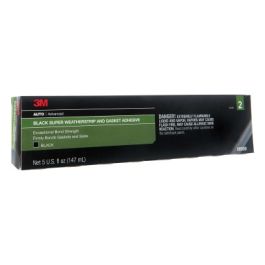 3M™ Black Super Weatherstrip and Gasket Adhesive, 08008, 5 fl oz, 6 per case