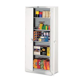 78" High Deluxe Cabinet, 36w x 18d x 78h, Light Gray