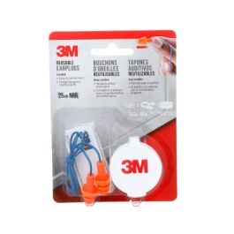 3M™ Corded Reusable Earplugs, 90586H1-DC, 1 pair with case/pack, 10 packs/case