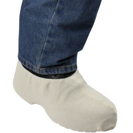 100% Cotton Fleece Wing Sock with Elastic Top, Natural